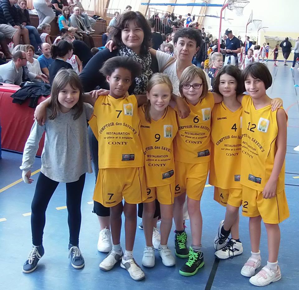 Les Poussines et leurs coachs S. HOCHARD et V.HALEINE