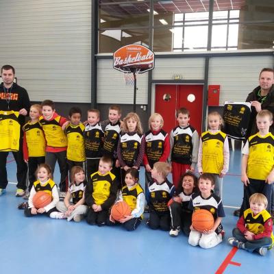 Les enfants de l'école de Mini-Basket