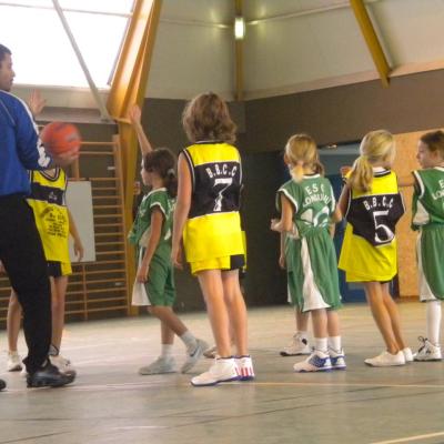 Match entre les Poussines du B.B.C.C. et celles du club de Longueau.