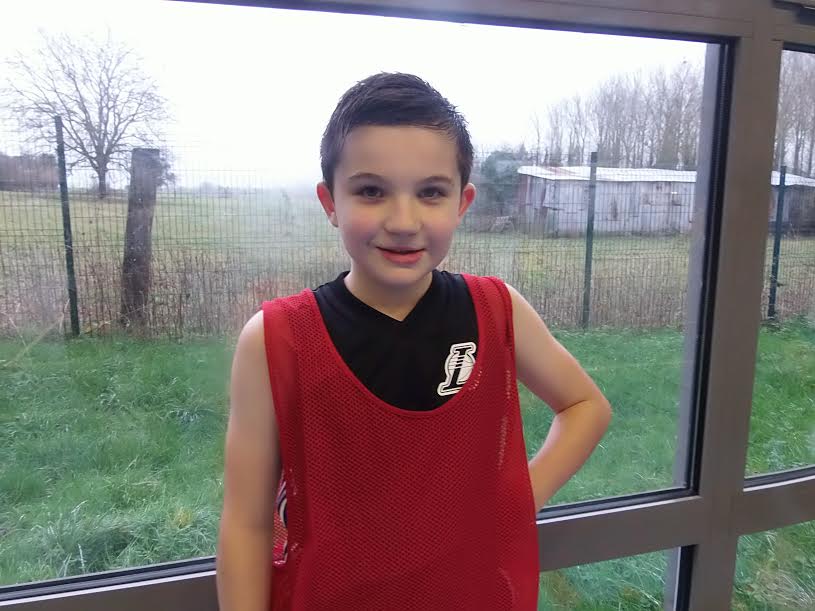 Lucas, joueur en U11 Poussins.