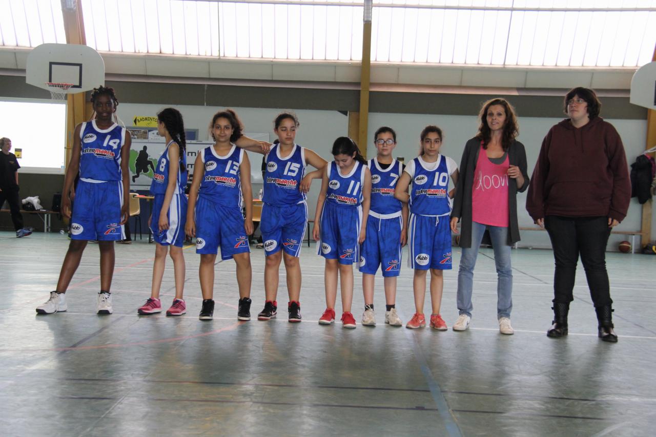 L'équipe U13 Benjamines de la MABB