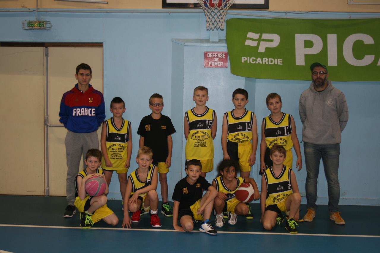 Les U11 Poussins du Basket Ball Club du Contynois.