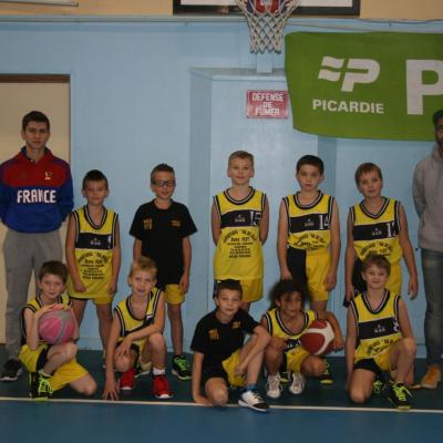 Les U11 Poussins du Basket Ball Club du Contynois.