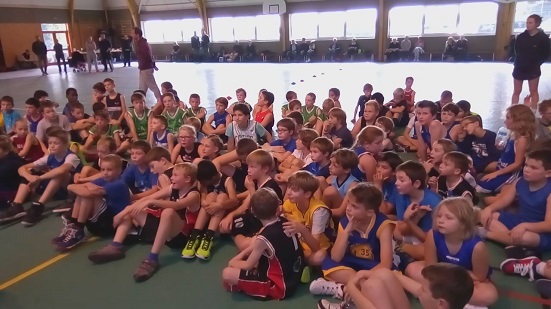 Les jeunes basketteurs du département...